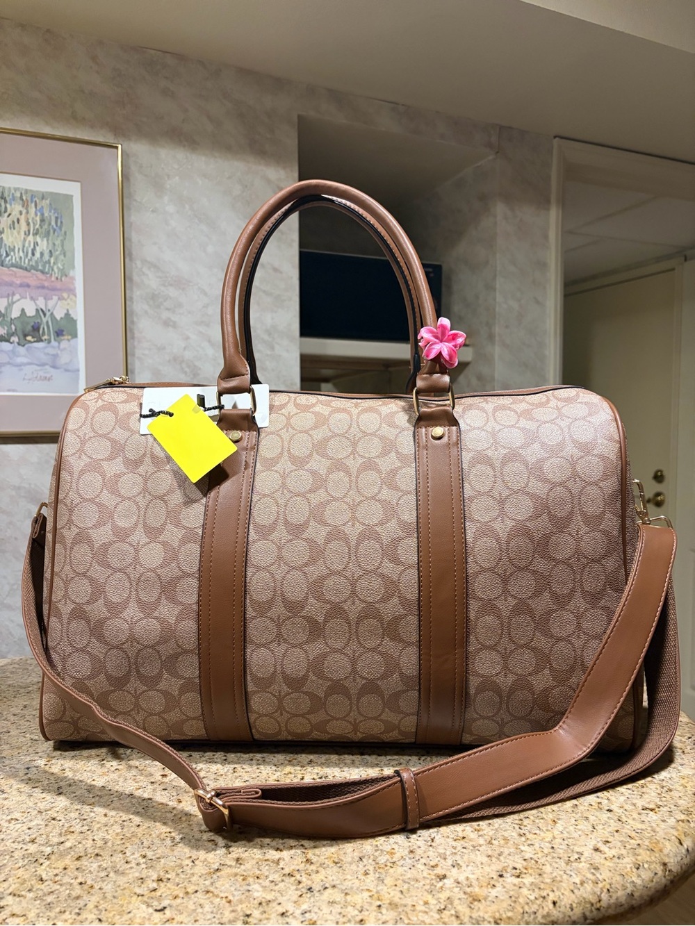 New with Tags Gorgeous Fashion Extra Large Luggage
Duffel Satchel